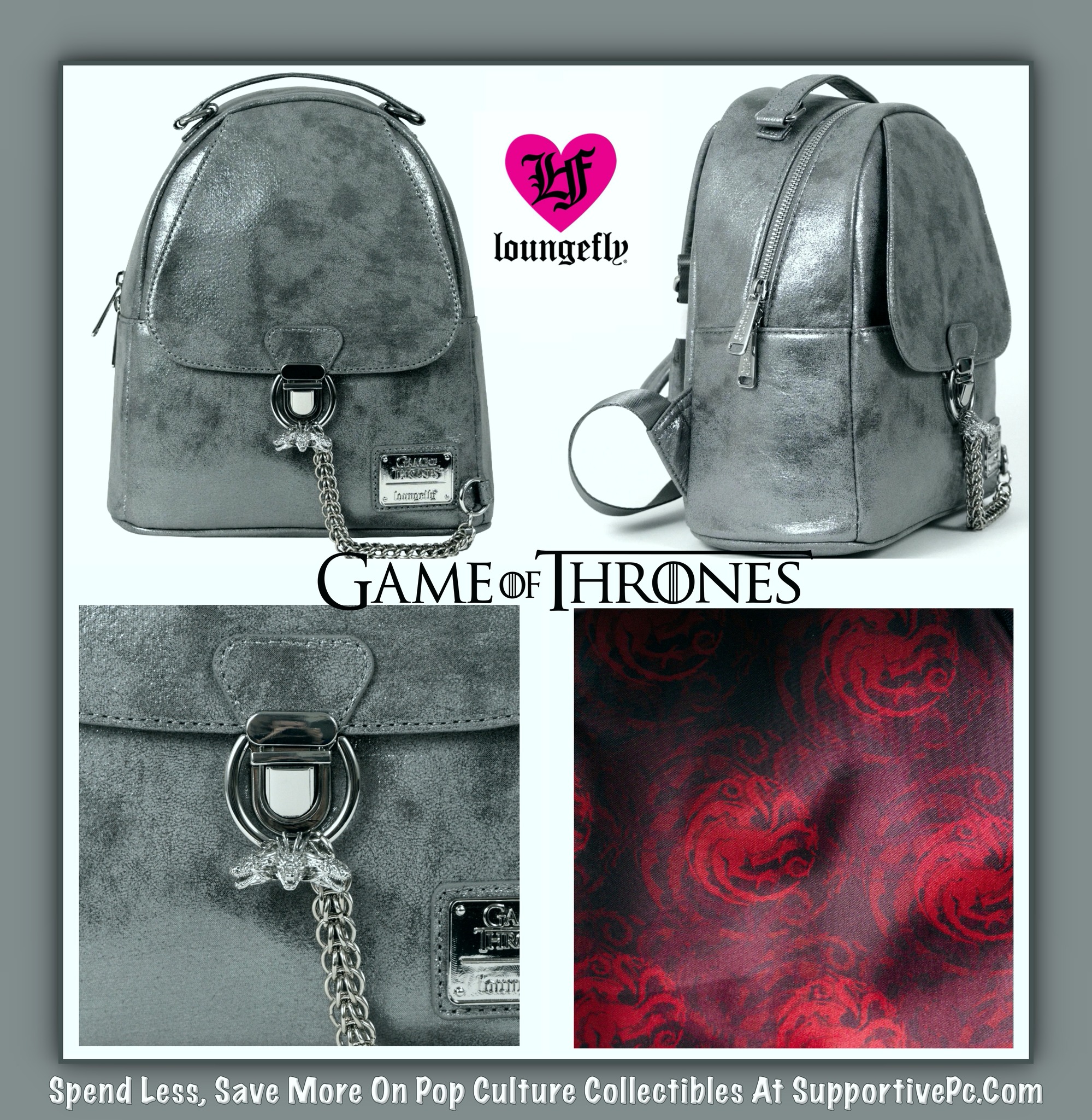 Supportive Solutions on X Supportive Solutions Item Of The Day Loungefly Game Of Thrones Daenerys Targaryen Dragon Mini Backpack New With Tags https t kqIIXcCqcm Loungefly Backpacks MiniBackpacks B...