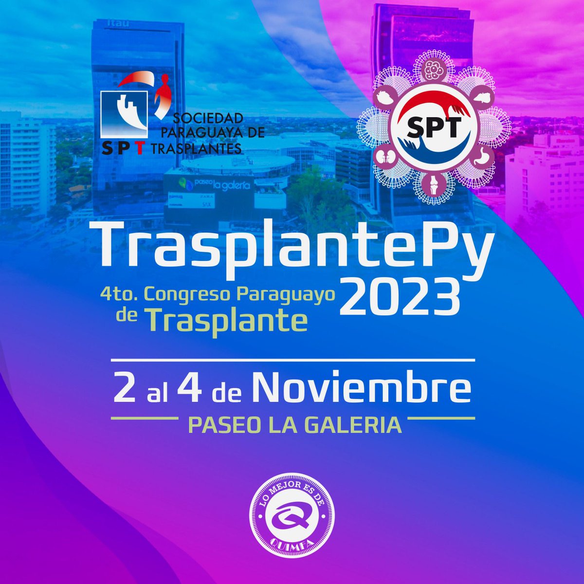 Este 2 y 3 de noviembre, en el stand del @inatpy estaremos registrando donantes voluntarios de médula ósea. De 8:30 a 15:00 hs, acompañando el 4to Congreso de trasplante.
☑️ Paseo La Galería, Torre 2 piso i5