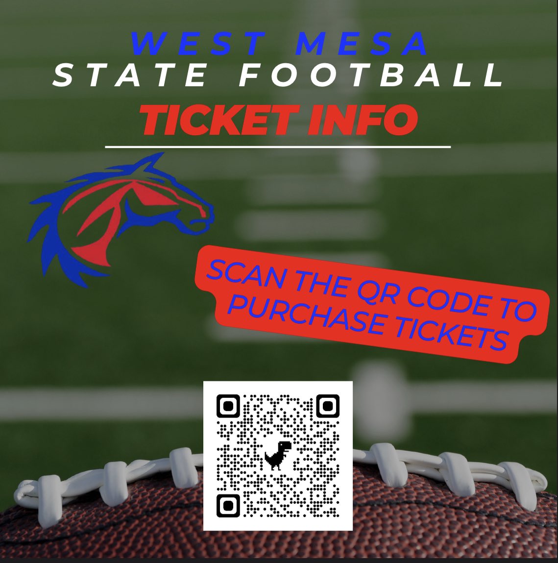 The Mustangs made the stage playoffs and play Rio Rancho this Friday. Go show your support. You can order tickets to the game below. #gomustangs