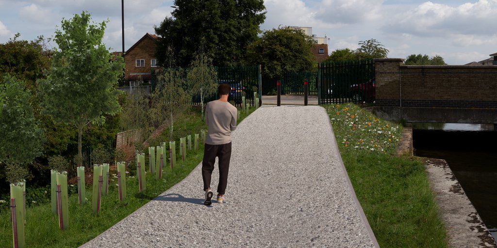 On behalf of <a href="/EnfieldCouncil/">Enfield Council</a> we have secured #planning approval for a new walking and cycling route along the New River that will connect Enfield Town and Broxbourne: turley.co.uk/news/turley-se… #ActiveTravel