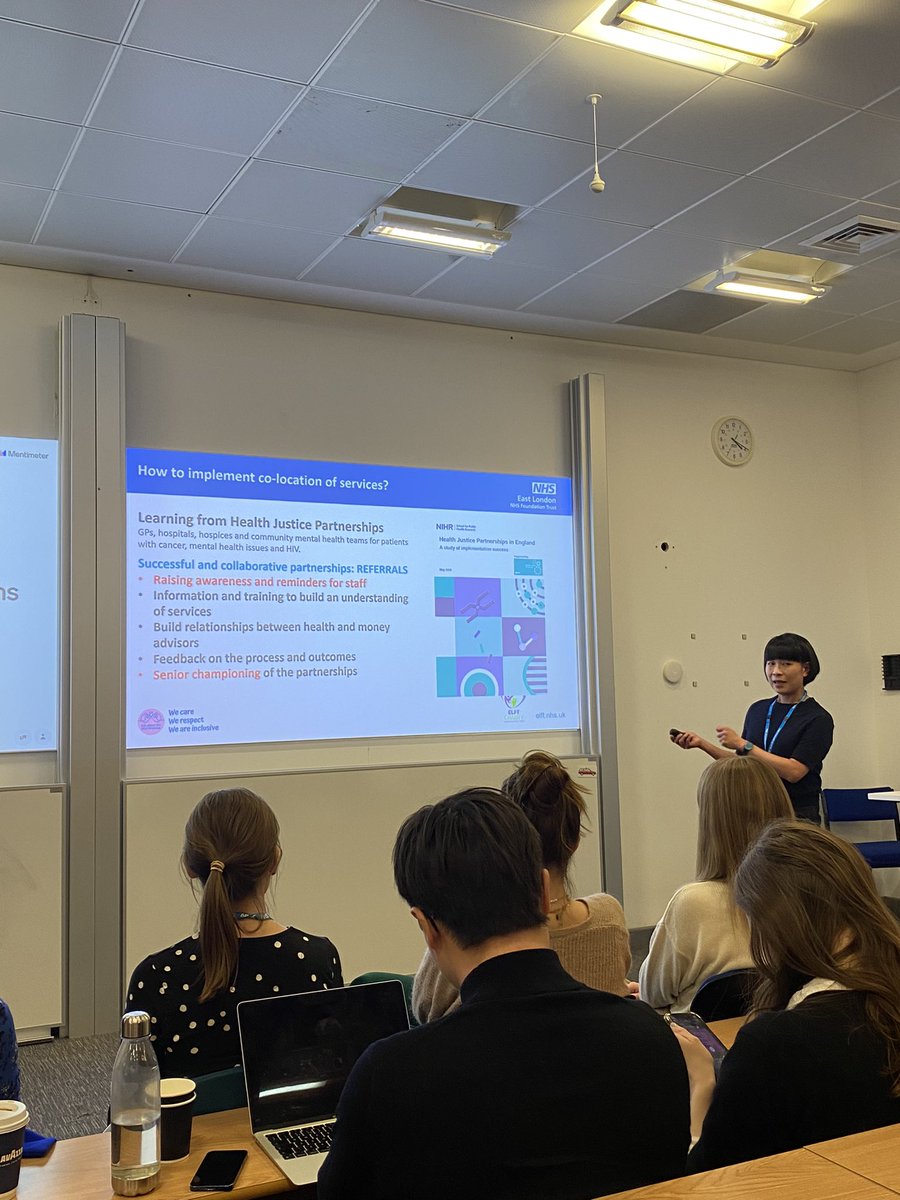 Siew Fung Lee presents pilot findings from a QI study on how money advice can directly help families and communities to budget better #ELFTResearch