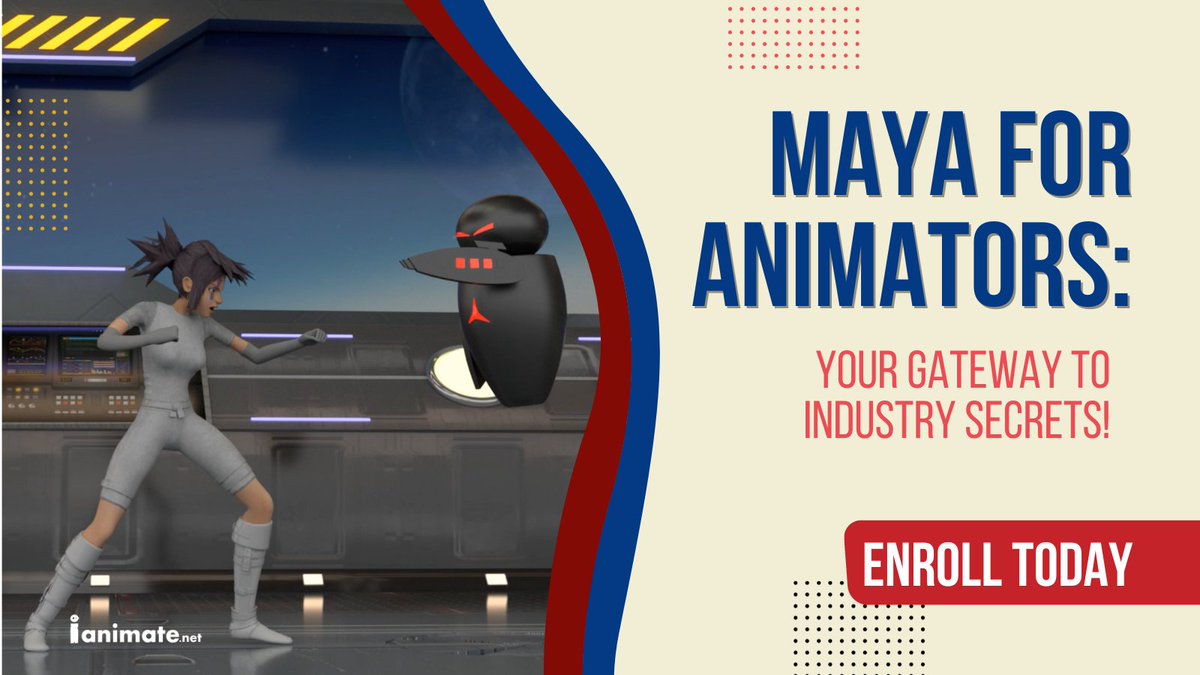 iAnimate's tweet photo. 🌟 Get ready to master MAYA with Sean Callan! Join our "MAYA for Animators" class, no experience is required. Enrollment for Winter Block is now open, with classes starting on January 1, 2024.
#iAnimate #MayaForAnimators #WinterBlock #NewYearNewSkills https://t.co/yNXK3Y7dTw