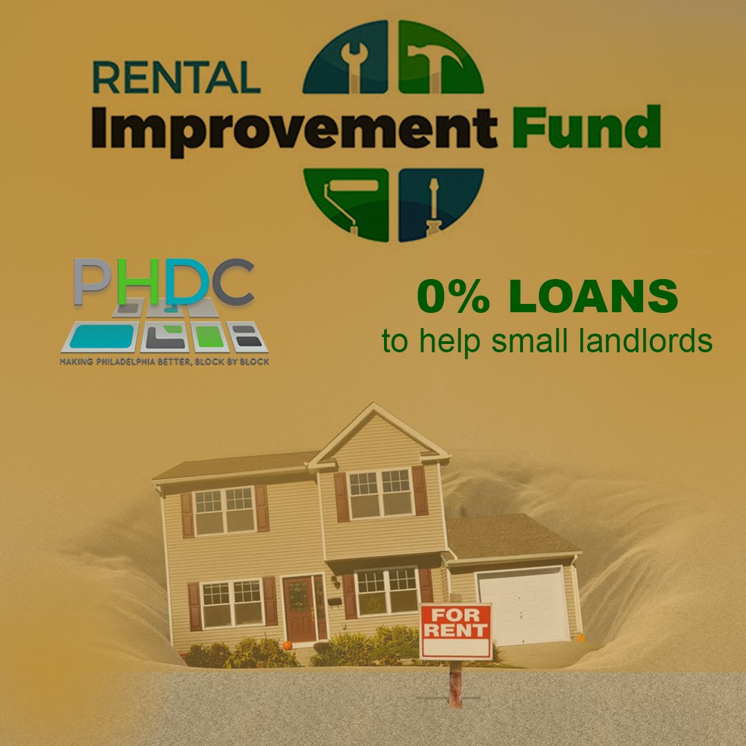 #SupportSmallLandlords: The PHDC's Rental Improvement Fund (RIF) helps landlords repair their properties without burdening tenants with rent increases. Learn more: phdcphila.org/residents-and-… #BuildingStrongCommunities #AACC #CommunityDevelopment