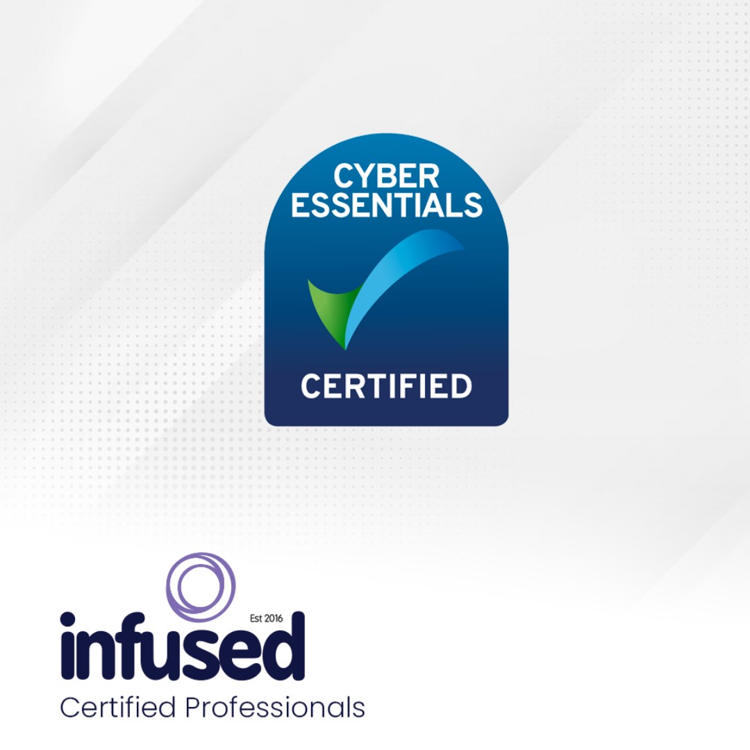 InfusedM's tweet photo. We recently completed our cyber essentials certification here at Infused while also being ICO certified! We are very proud to hold these certifications as it allows us to improve the level of service we provide to our clients. #webdesign #certified https://t.co/DBnmkWR7fe