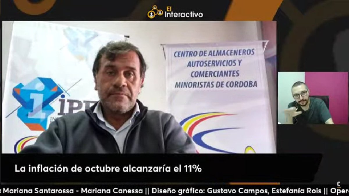 Ciudadano_News's tweet photo. 📌 #ElInteractivo | @Ger2Romero , titular del Centro de almaceneros de Córdoba.

La mala no afloja. El Centro de Almaceneros de Córdoba estimó una inflación del 11% para octubre. https://t.co/Ye8UFVhQkV