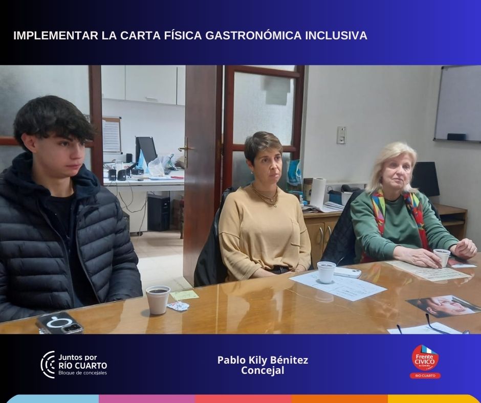 PabloValerioBe1's tweet photo. 🏨Nos reunimos con Laura Rivera, presidenta de la Asociación Empresaria, Hotelera y Gastronómica de Río Cuarto y demás integrantes para presentarle el proyecto para la implementar la carta física de los servicios que se ofrecen en los espacios gastronómicos, bares, restaurantes, https://t.co/28XqrDmLJO