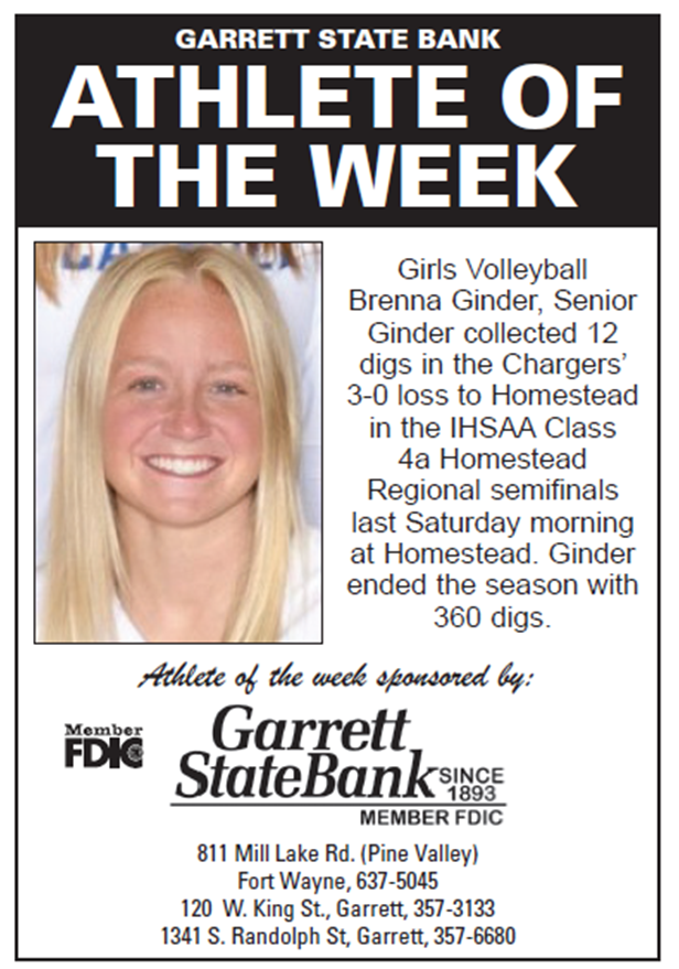 📷Congratulations to Carroll High School’s Olivia Gisslen &amp; Brenna Ginder 📷 for being chosen by the KPC News Sports Team as last week's Charger Athletes of the Week!