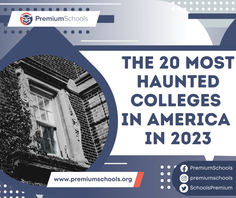 Do you have a campus horror story to tell? Check out if your college is one of America's most haunted! bit.ly/3vH3mwl #hauntedcollege #premiumschools