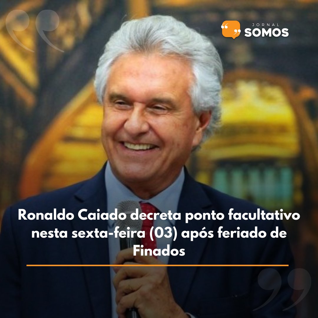 JornalSomos's tweet photo. https://t.co/7y0zQzu0gu

#feriado #finados #expediente #facultativo #goias #vaptvupt #detran #saneago #procon #jornalsomos #decreto https://t.co/x0HV7lypYz