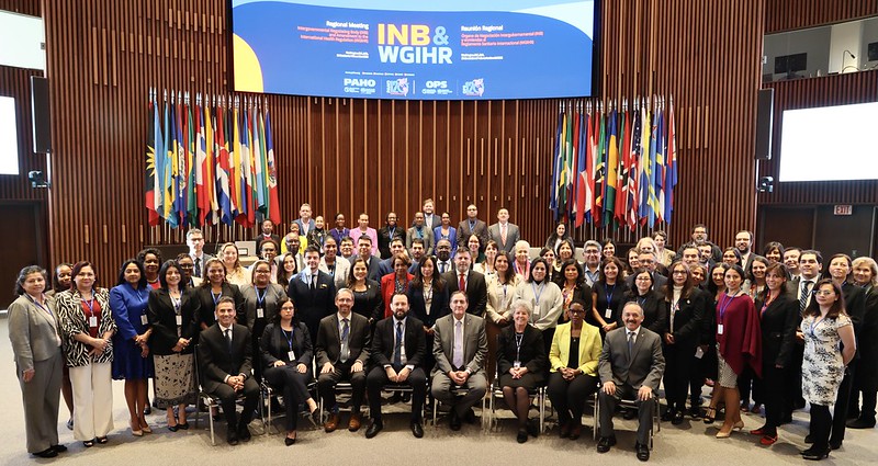 DirOPSPAHO's tweet photo. This week PAHO hosted a 3rd regional meeting on the new pandemic instrument (INB) and IHR amendments.

These are crucial processes to make us better prepared for future emergencies. I urge countries to participate in the negotiations as actively as possible. https://t.co/4a6nFkBtEG
