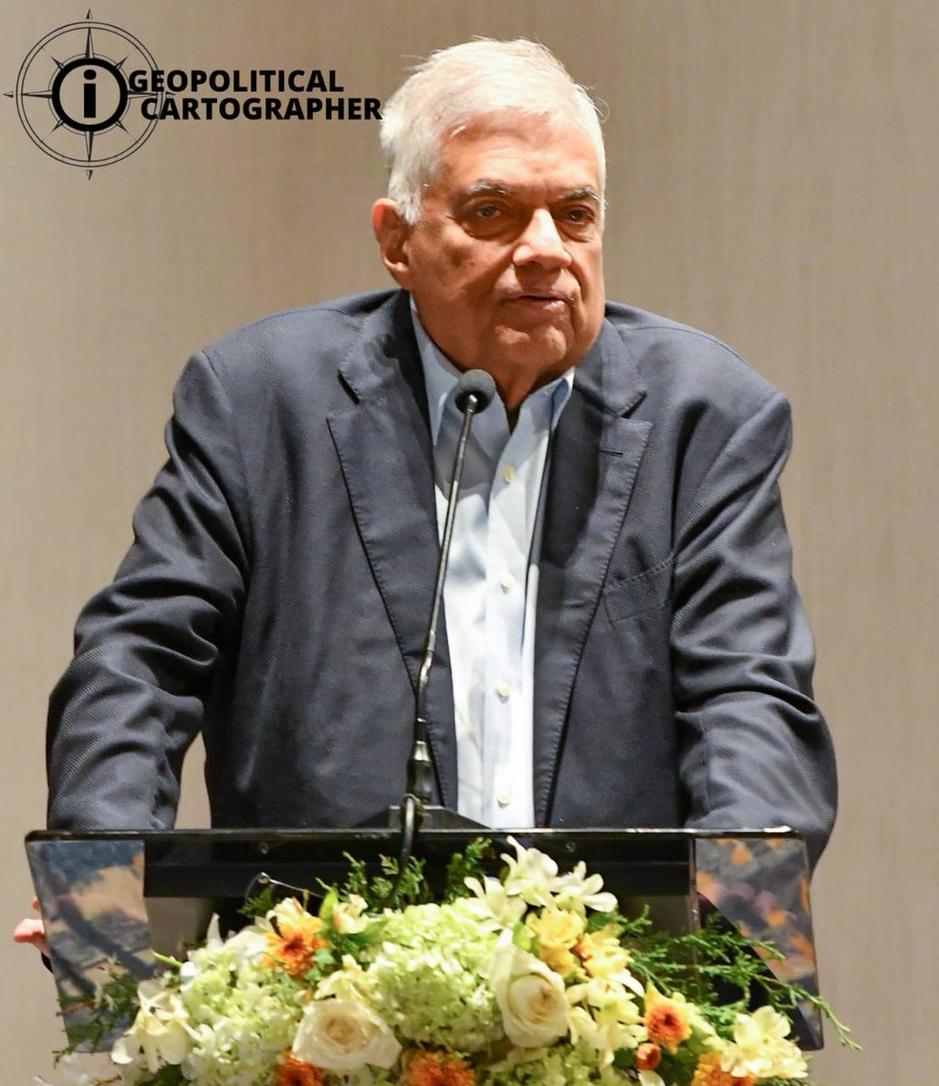 GCartographer's tweet image. Our Founder and Patron, President Wickremesinghe @RW_UNP, delivered remarks at our dinner event on 13 October 2023, in #Colombo #SriLanka.

Watch his full remarks:
youtu.be/Wb4OMbC_rac?si…
geopoliticalcartographer.com/events/lecture

#EmergingNewOrder #IOR #Hamas #Israel #Gaza #IndianOcean #Ocean #IO