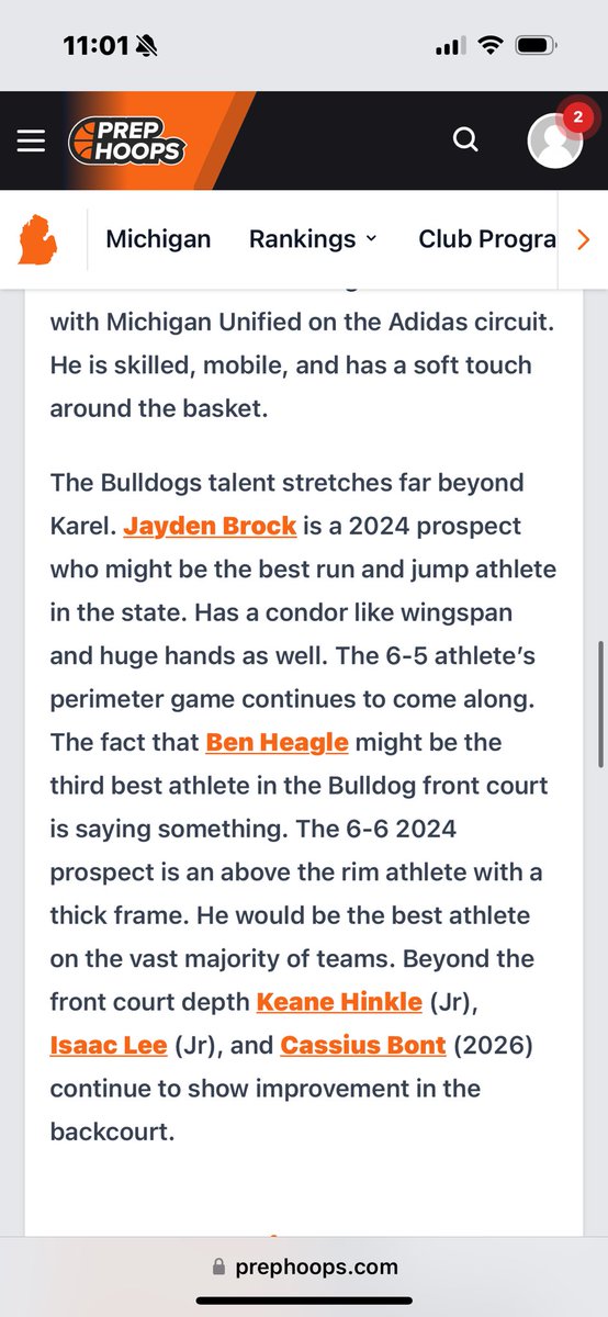 Grateful for the kind words heading into senior year. My goal was to crack the Top 25. It all began at #127 ->#96 -> #27 -> #22. Trust the process! Thank you to my team mates @Ben_Heagle @CamdenKarel @isaac_lee_10 @Trey_Sluiter21 @KeaneHinkle @CassiusBont @BCBulldogsBBall