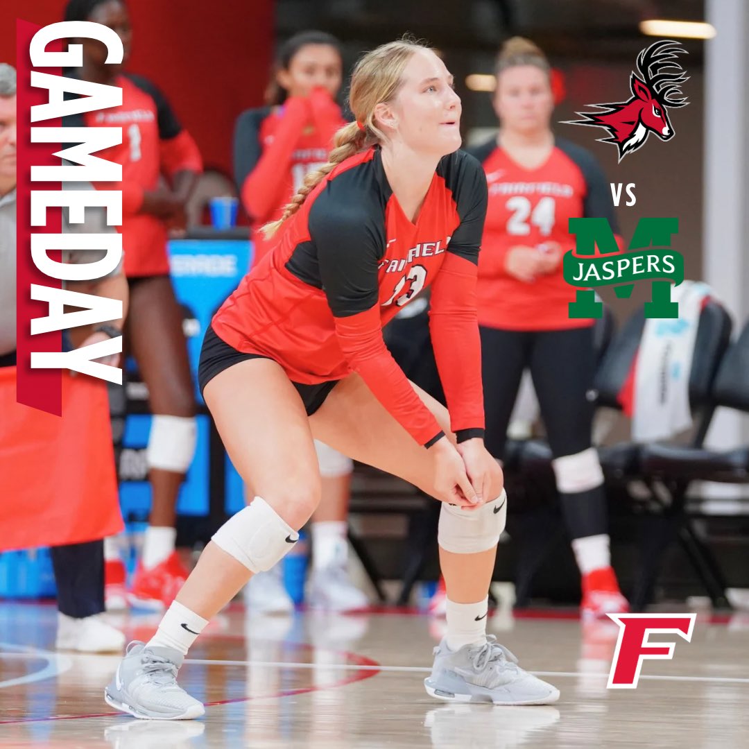 A three-match homestand starts tonight at <a href="/MahoneyArena/">Leo D. Mahoney Arena</a> for <a href="/StagsVB/">Fairfield Volleyball</a>!
 
🆚 Manhattan
🏟️ Leo D. Mahoney Arena
⏰ 7 PM
🎥 fairfieldstags.com/watch
📊 statb.us/b/477599
 
#WeAreStags 🤘🏐