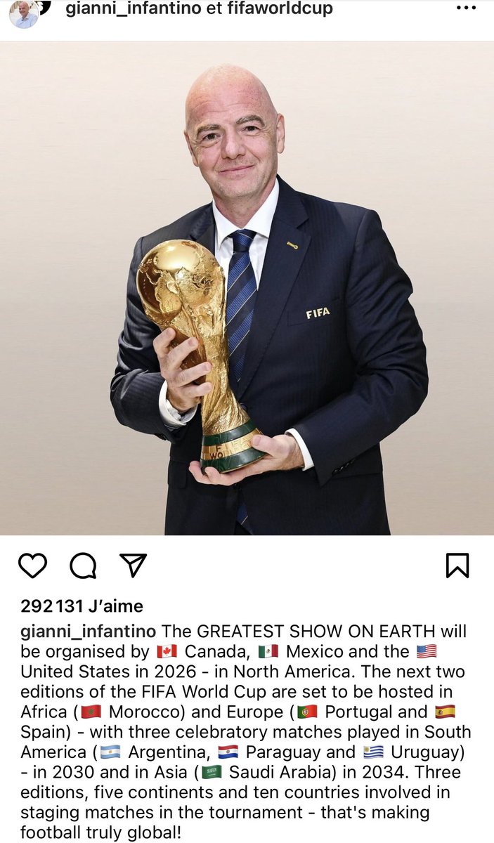 MxSauvage's tweet photo. Le président de la #FIFA confirme ce qui était prévisible : l’Arabie saoudite accueillera la Coupe du Monde 2034. 
Verticalité de la décision et mépris des enjeux sociaux/écolo poussés à l’extrême. Nous en parlions ici avec la commission « Sports » du PS :
https://t.co/4dNMKprtuj https://t.co/eFDaeZf0i9