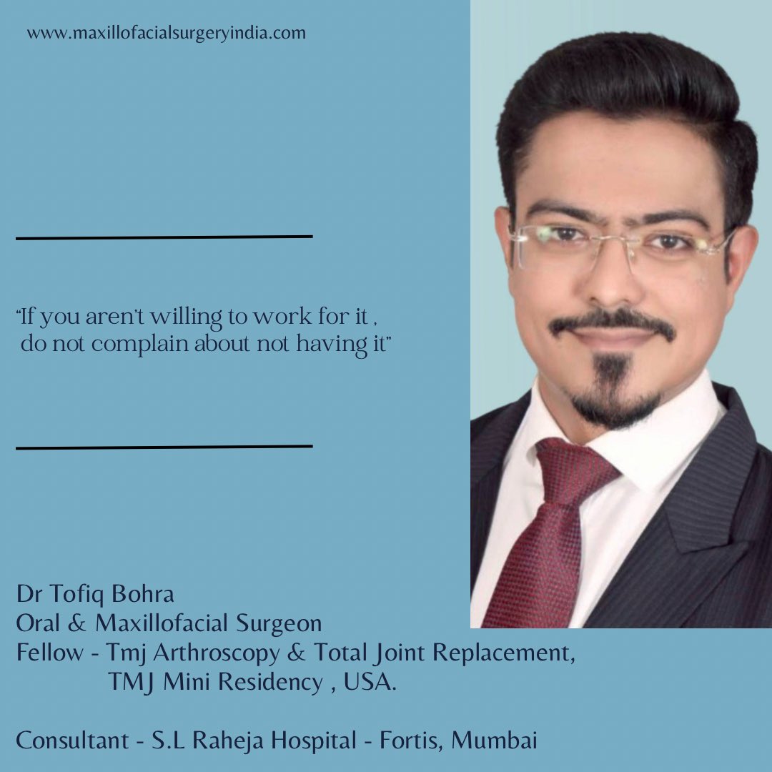 Dr Tofiq Bohra (@tofiqbohra_omfs) on Twitter photo 