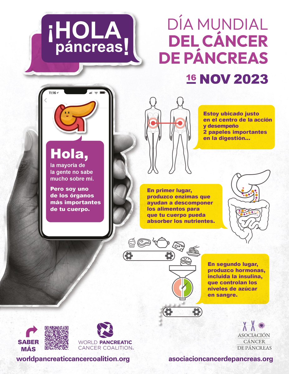 Run4Pancreas's tweet photo. Hoy da comienzo el mes del Cáncer de Páncreas ya que el próximo jueves 16 de noviembre, celebramos El Día Mundial del Cáncer de Páncreas: World Pancreatic Cancer Day (WPCD) 2023.
El objetivo de este día es doble: 
🧵👇🏼 https://t.co/uFzTRGDV6y