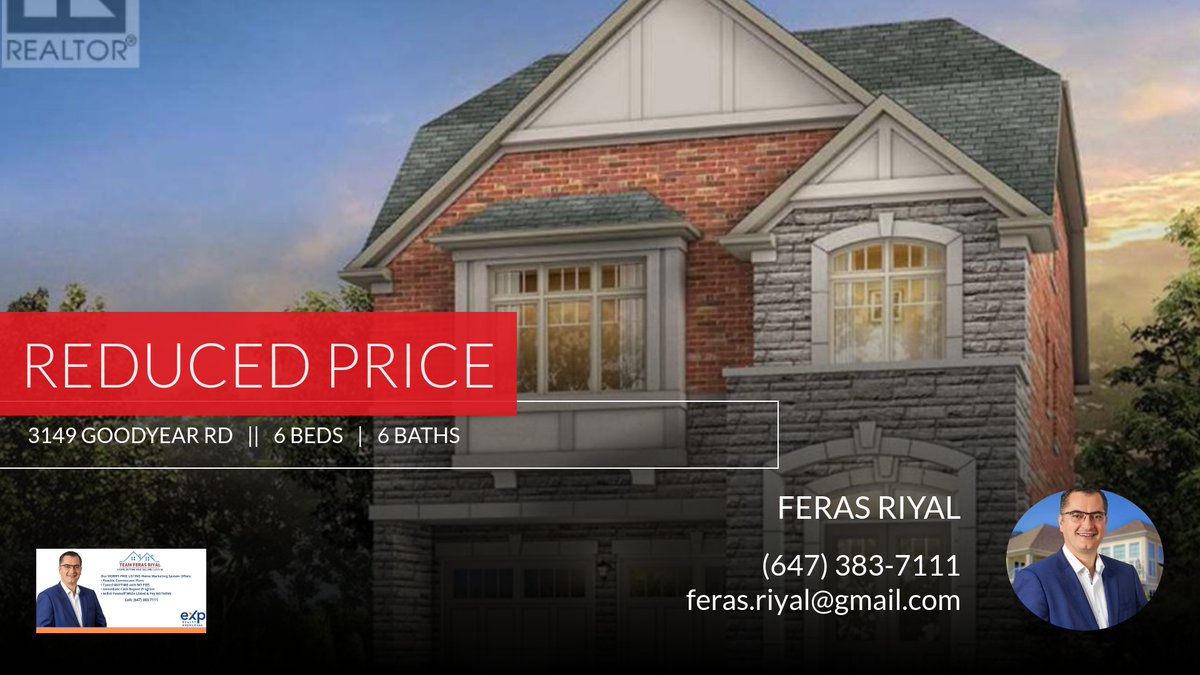 feras_riyal's tweet photo. 📍 Reduced Price 📍 This recently reduced home at 3149 Goodyear Rd in Burlington won't last long, so, don't wait to set up a showing! Reach out here or at (647) 383-7111 for more information!

#fyp #realestate #blogto #narcity #reels https://t.co/uAJHKyIPQz https://t.co/bDuq627tqR