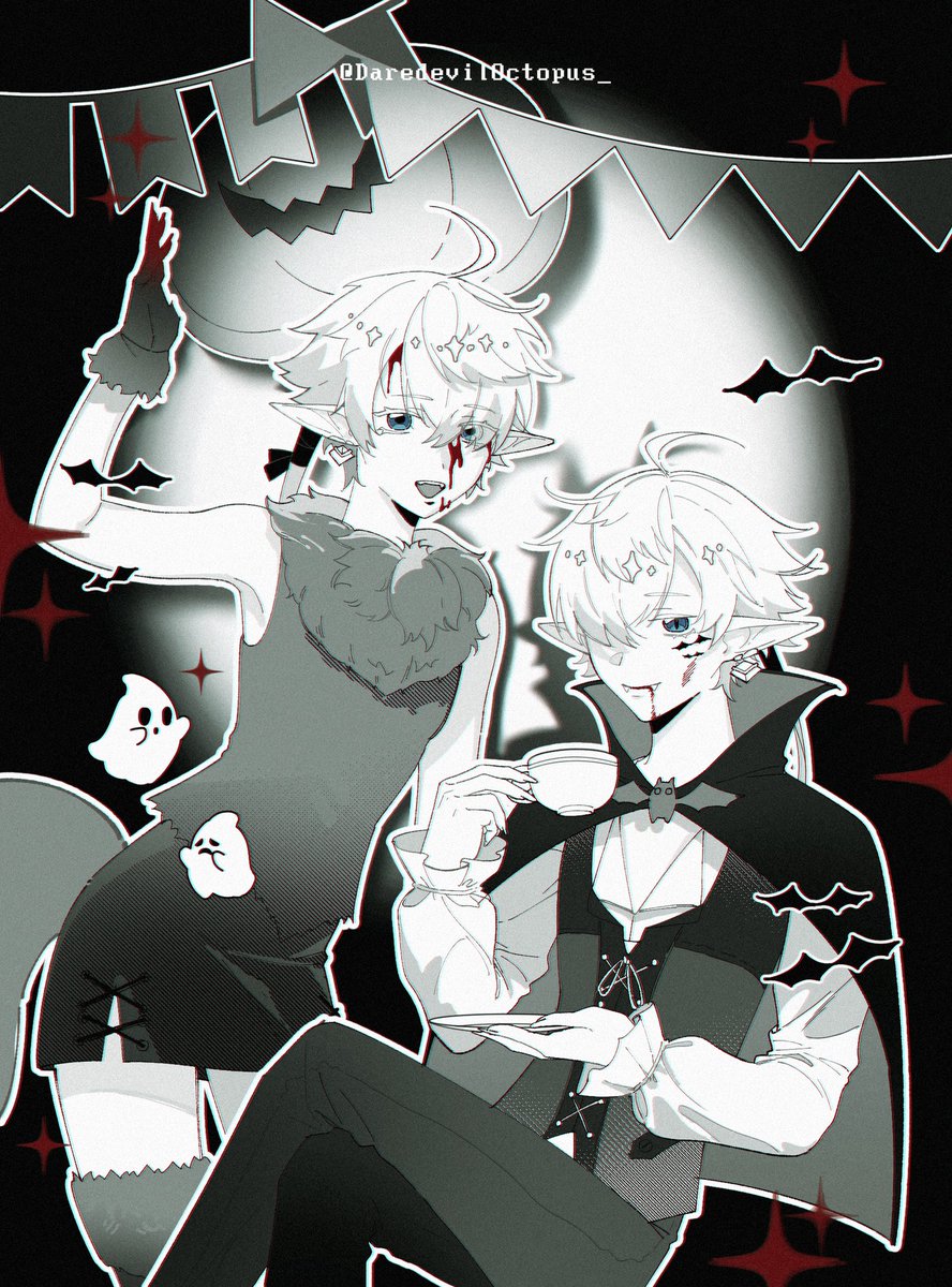 #FF14 #FFXIV 
#Alphinaud #アルフィノ #Alisaie #アリゼー 
Happy Halloween🎃👻