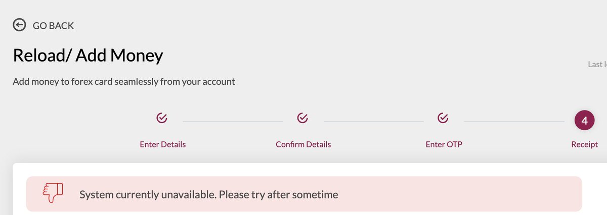 dhama2000's tweet photo. @AxisBankSupport When the system will be available? 
2 days since I am trying to reload the card and the student is abroad. https://t.co/uC5M7kB8dt