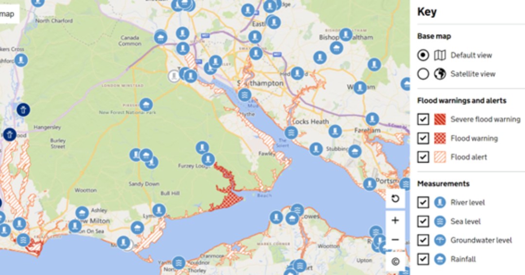 ⚠️ Flood warnings! ⚠️ 

Heavy rain means that some areas of the #NewForest are on #flood alert, with a warning currently in place on the #Beaulieu river. 

Are you affected? See the government's live flood map for latest updates: bit.ly/49f6a7h