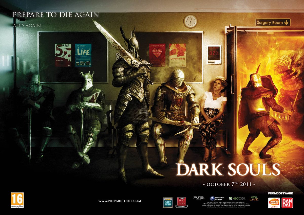 VideoArtGame's tweet photo. Dark Souls ad https://t.co/AYFbT11cPn