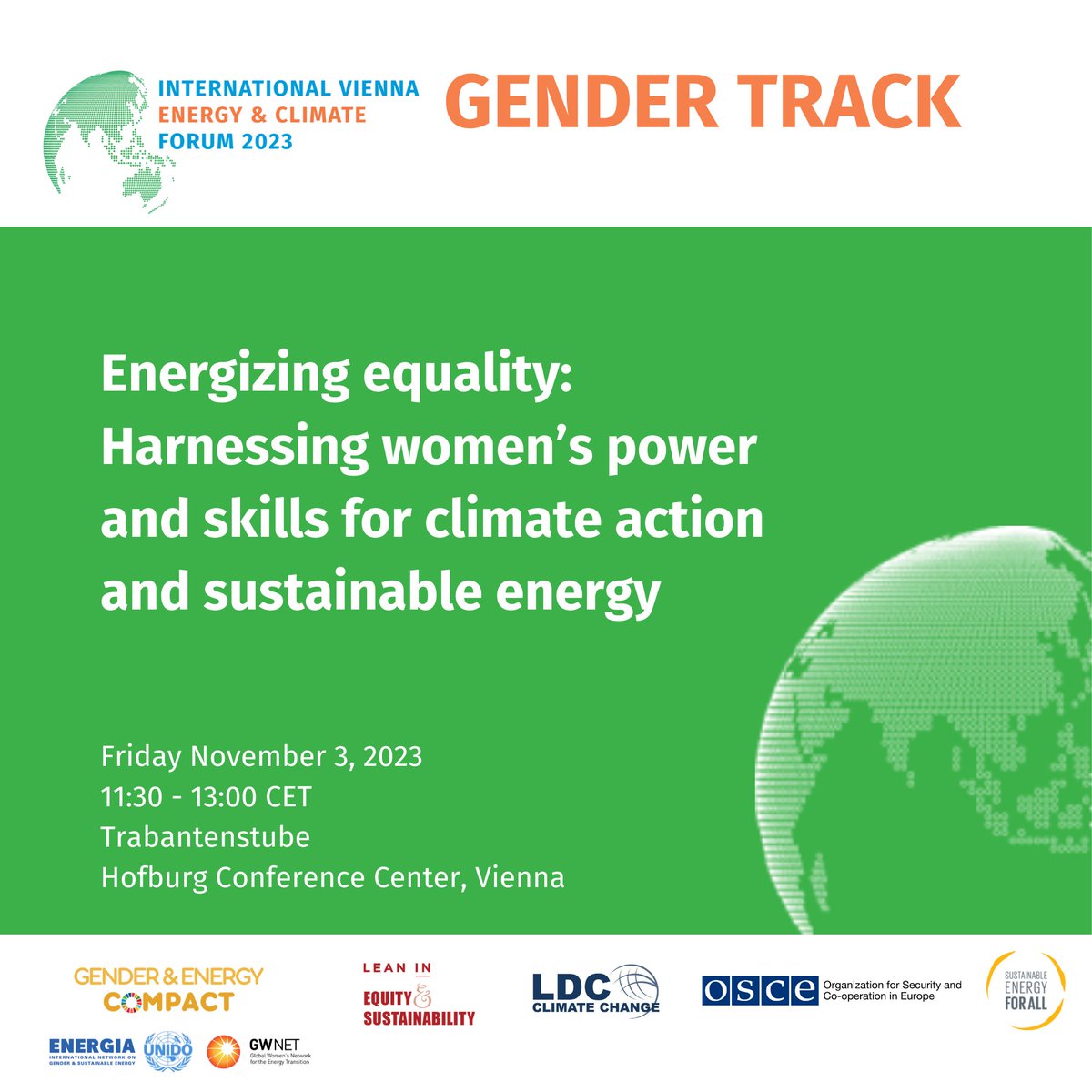 Join us this Friday as we discuss how climate action and the sustainable energy transition can advance gender equality, diversity and inclusion, at #IVECF. #GenderEquality, #GenderEnergyCompact. More information 👉genderenergycompact.org/international-… 💻Livestream: youtube.com/@UNIDObeta/str…