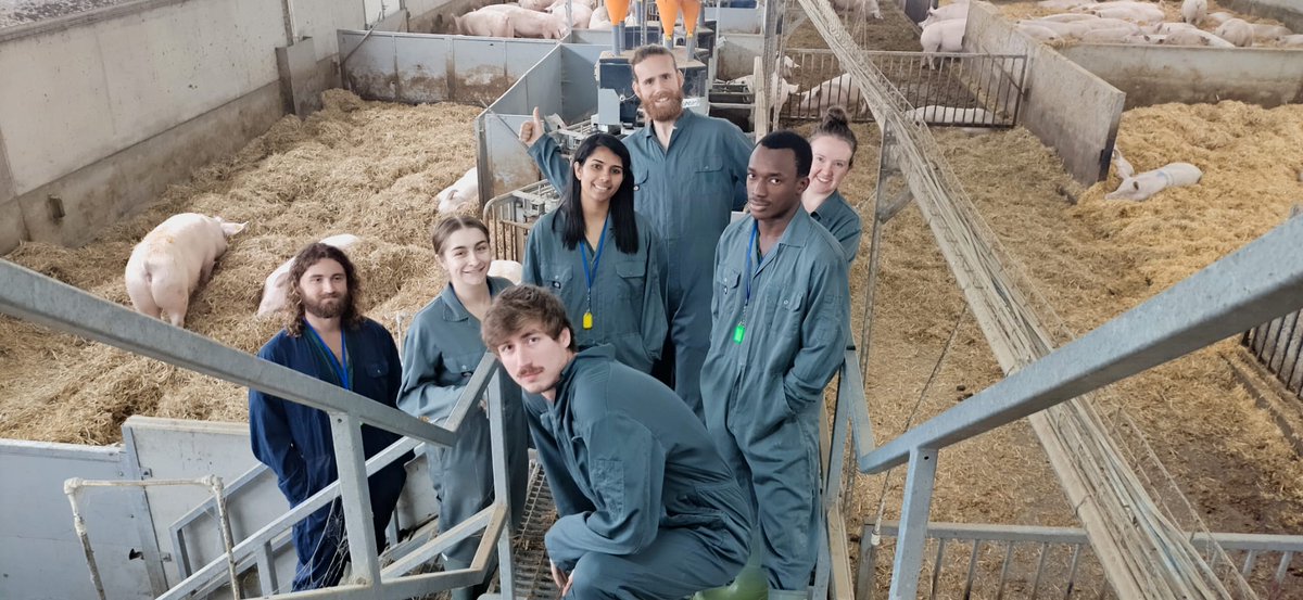Fun filled day at the @NatPigCentre yesterday with some of our MSc Sustainable Agriculture and Food Production students to learn about all things sustainable pig!
