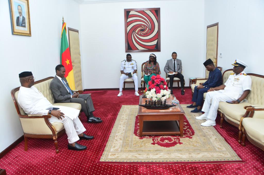 officialNHC_Yde's tweet photo. A farewell visit to the Minister of Defense Mr. Joseph Beti Assomo, by The High Commissioner on the October 25, 2023. https://t.co/Xc1oVJWpAa