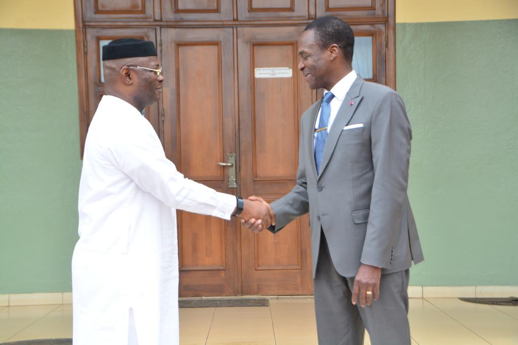 officialNHC_Yde's tweet photo. A farewell visit to the Minister of Defense Mr. Joseph Beti Assomo, by The High Commissioner on the October 25, 2023. https://t.co/Xc1oVJWpAa