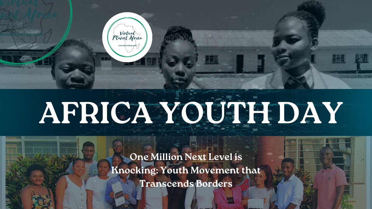 virtualplanet_A's tweet photo. Happy Africa Youth Day from Virtual Planet Africa! As a youth movement that truly transcends borders, we are proud of what African youths have achieved, their potential, collaboration, innovation and leadership! 
#AYD2023 https://t.co/vIRsYk9a2F