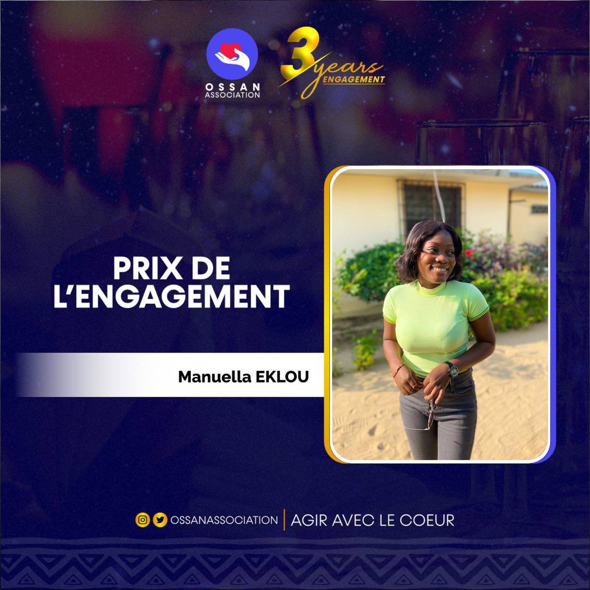 OssanOffi's tweet photo. Le Samedi dernier 28 Octobre 2023, le Conseil d'Administration a distingué au cours de la #SoiréeGala d'@OssanOffi des membres reconnus pour leur solide engagement !

#OssanAssociation
#OssanGala

(Partie 1) https://t.co/SCwFnc0Wye