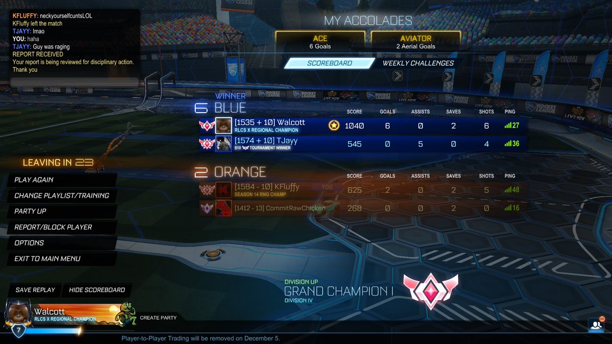 walcottspace's tweet image. When you're too busy making new releases in the item shop but can't implement basic censorship in game chat🤡

Rocket League is a PEGI 3 rated game, considered suitable for all age groups!