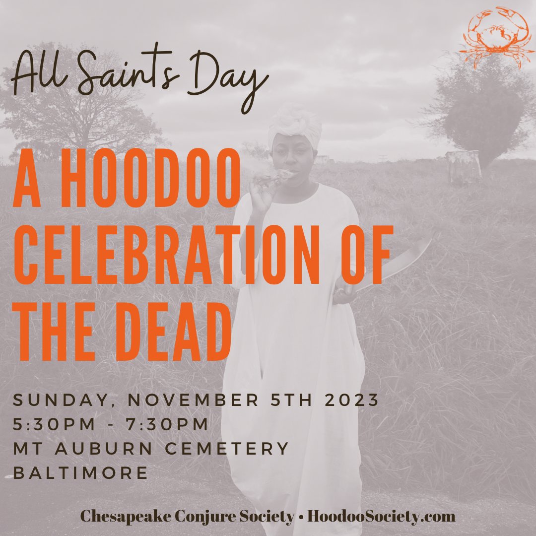 HoodooSociety's tweet photo. Happy All Saints Day! 

Join us for our All Saints Day celebration at Mt Auburn Cemetery this Sunday at 5:30pm.

To learn more about All Saints Day (for Hoodoos) go to https://t.co/KPiMs8eM4V for the ORIGINAL All Saints Day, the Hoodoo way guide!

See you on Sunday ✨ https://t.co/NZ0ji3gyPs