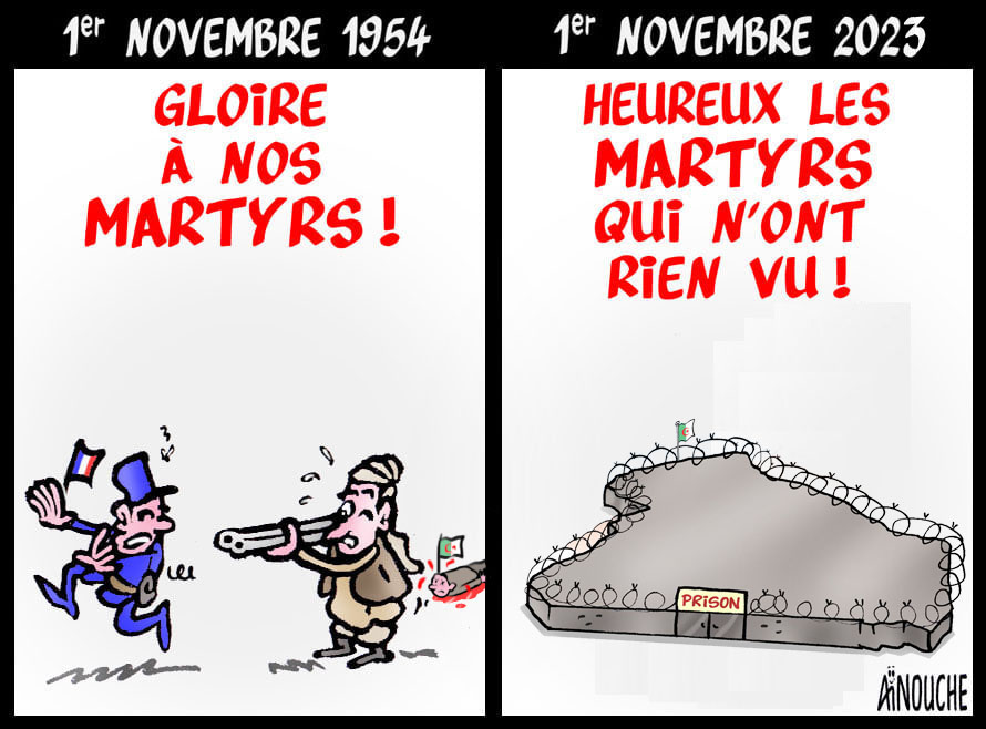 1er novembre 1954 vs 1er novembre 2023 #France #Algerie #Algeria