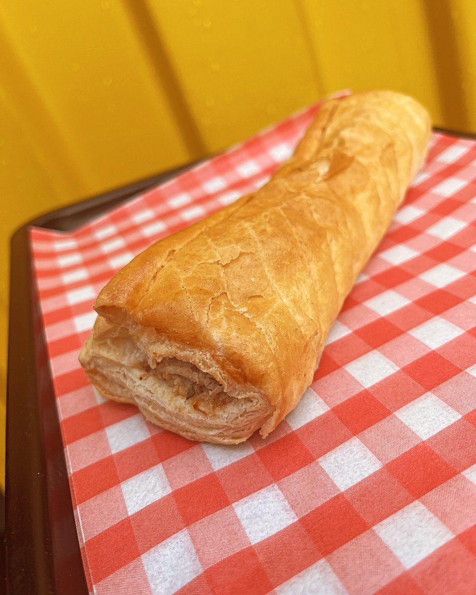 PSA 🗣️Sausage rolls are in the oven .

Shout out to the guy who had one doubled up on a barm with brown sauce - an unproblematic carb king 👑 🫡