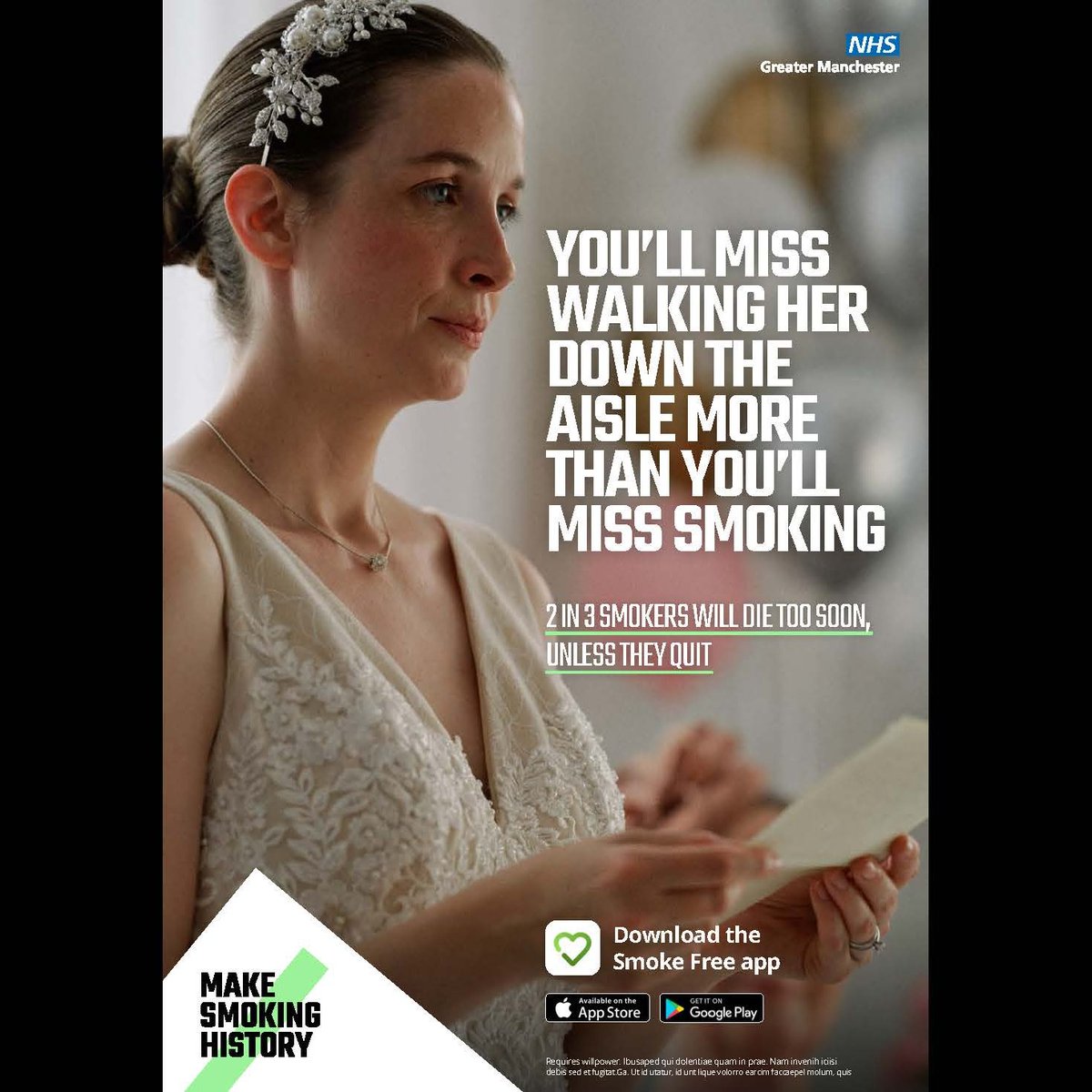 Delighted that NHS Greater Manchester as part of Greater Manchester Integrated Care Partnership 'Make Smoking History' has launched a new hard-hitting campaign to help Mancunians to stop smoking, 'What Will You Miss?'  

#Makesmokinghistory #Whatwillyoumiss #thesmokefreeapp