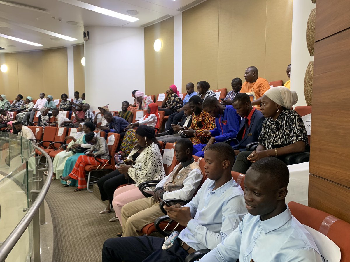 GambiaNYP's tweet photo. Today our Members are here at the National Assembly chambers to observe the first #Extra_Ordinary Session of the 2023 legislative year.
Today the House will look at the ff Bills;
➡️ The Victims Reparations Bill, 2023
➡️ The Ban from Public Office (TRRC) Bill, 2023.
#NYP2023 https://t.co/tzrAd1RhbU