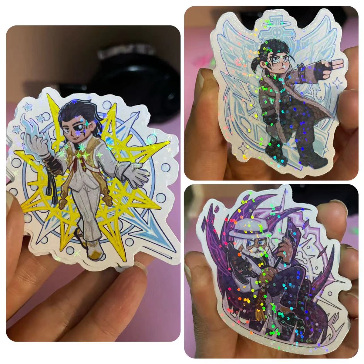 GiftsTigerkin's tweet image. We are happy to cooperate with @starriewing, @taroscakes and @vacueye(twitter). They placed an good order with us for the first time. They trust us, and we try to make all things well. 

#decal #decalsticker #stickers #vinylstickers #keychain #charm #acryliccharms #standee