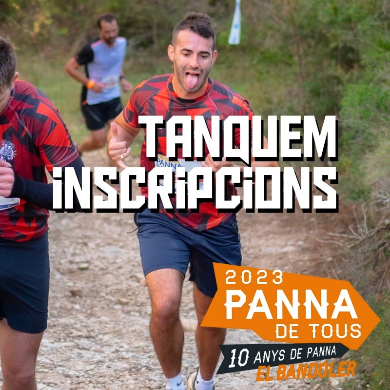 Al LLOOOOROOOOOOO!!!
Tanquem inscripcions online a les 23:59!!! 😜
Després ja presencialment el mateix dissabte i diumenge al recollir els dorsals.

panna.cat/inscripcions

Vinga GAAAAASSSSSSSS!!!

#TerritoriPanna #Panna23 #JoSocDelPanna #trail #running #trailrunning #mtb