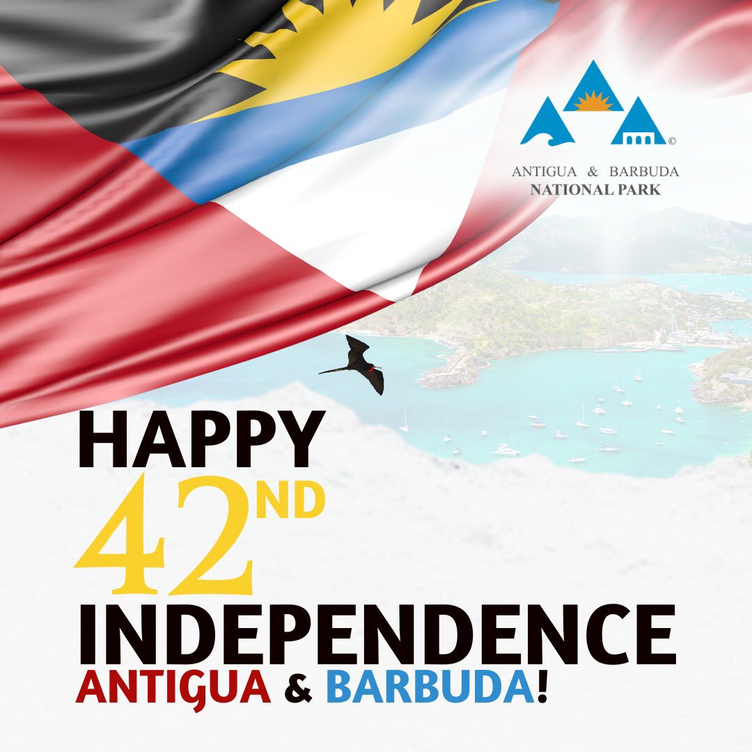 ~Embracing the Legacy, Shaping the Future~

Happy Independence to our beautiful island of Antigua and Barbuda. 🇦🇬🇦🇬🇦🇬

#antiguabarbudanationalpark #unescoworldheritagesite #antiguanindependence #independence #caribbeanculture #culture #268independence