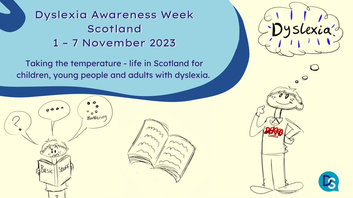 Dyslexia Awareness Week Scotland, 1-7 November 2023 has begun! #DAWScot23 Follow <a href="/DyslexiaScotlan/">Dyslexia Scotland</a> for all the latest info. Be sure to take their research survey if you're living with dyslexia in Scotland and are 16+: dyslexiascotland.org.uk/dyslexia-frien…