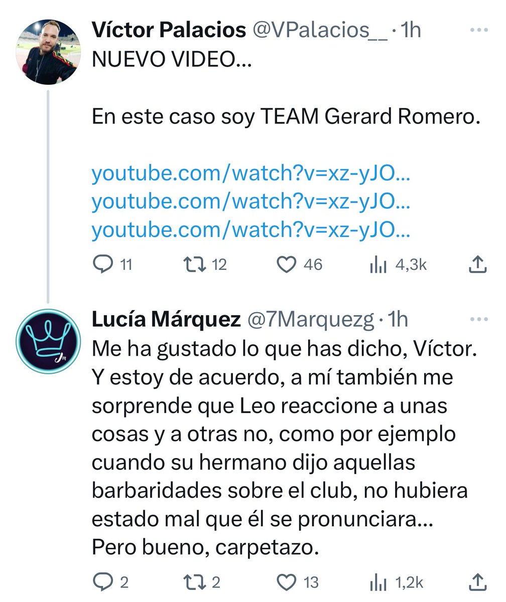 MuyMia_Return's tweet photo. Atizando a Leo para defender a Romero 😂
Ya lo he visto todo. Dios los cria y ellos se juntan … #TeamTelegram https://t.co/FoSxp0aMet