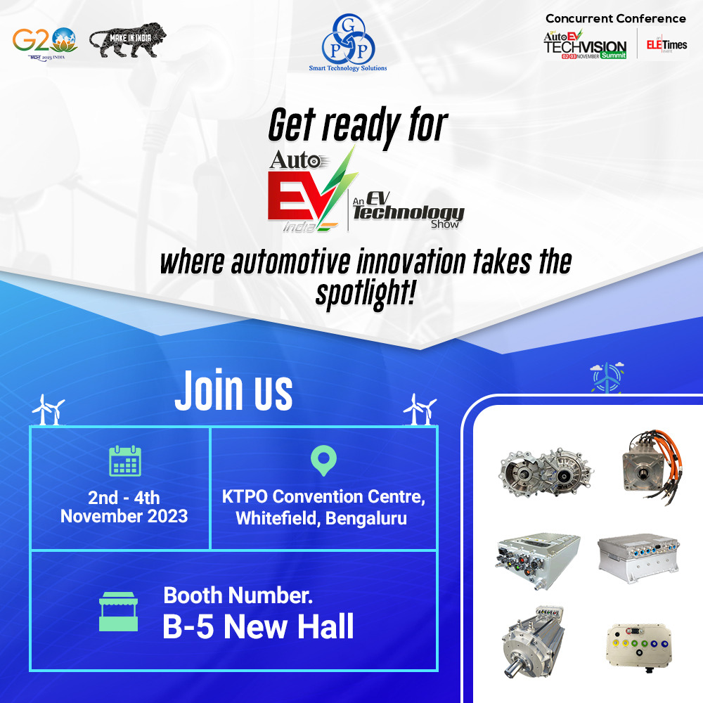 gppindia1988's tweet image. Don't miss this chance to immerse yourself in the future of electric vehicles. Explore cutting-edge technology, and be part of the EV revolution.

Join Us
🗓️ Nov 2nd - 4th, 2023
📍 KTPO Convention Centre, Whitefield, Bengaluru
🎯 Booth B-5, New Hall

#events #AUTOev #EVTechnology