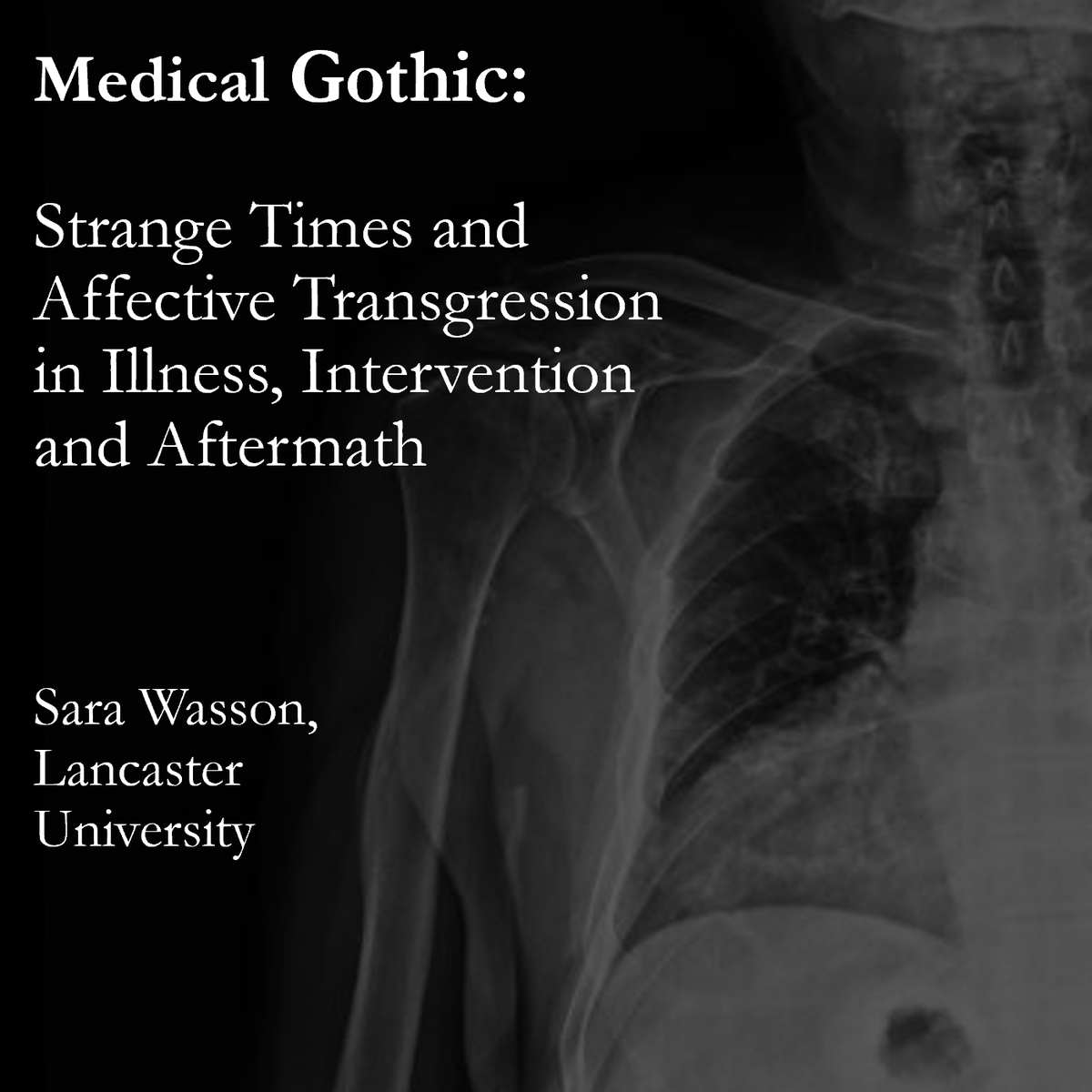 QMEnglishPGRS's tweet photo. We're delighted to be welcoming @SaraWasson_1 to QMUL on Wednesday 15 November for her seminar, 'Medical Gothic: Strange Times and Affective Transgression in Illness, Intervention and Aftermath'.

Book your spot here 👉 https://t.co/EB3o3VA8MZ https://t.co/w0L2yPQ2pZ