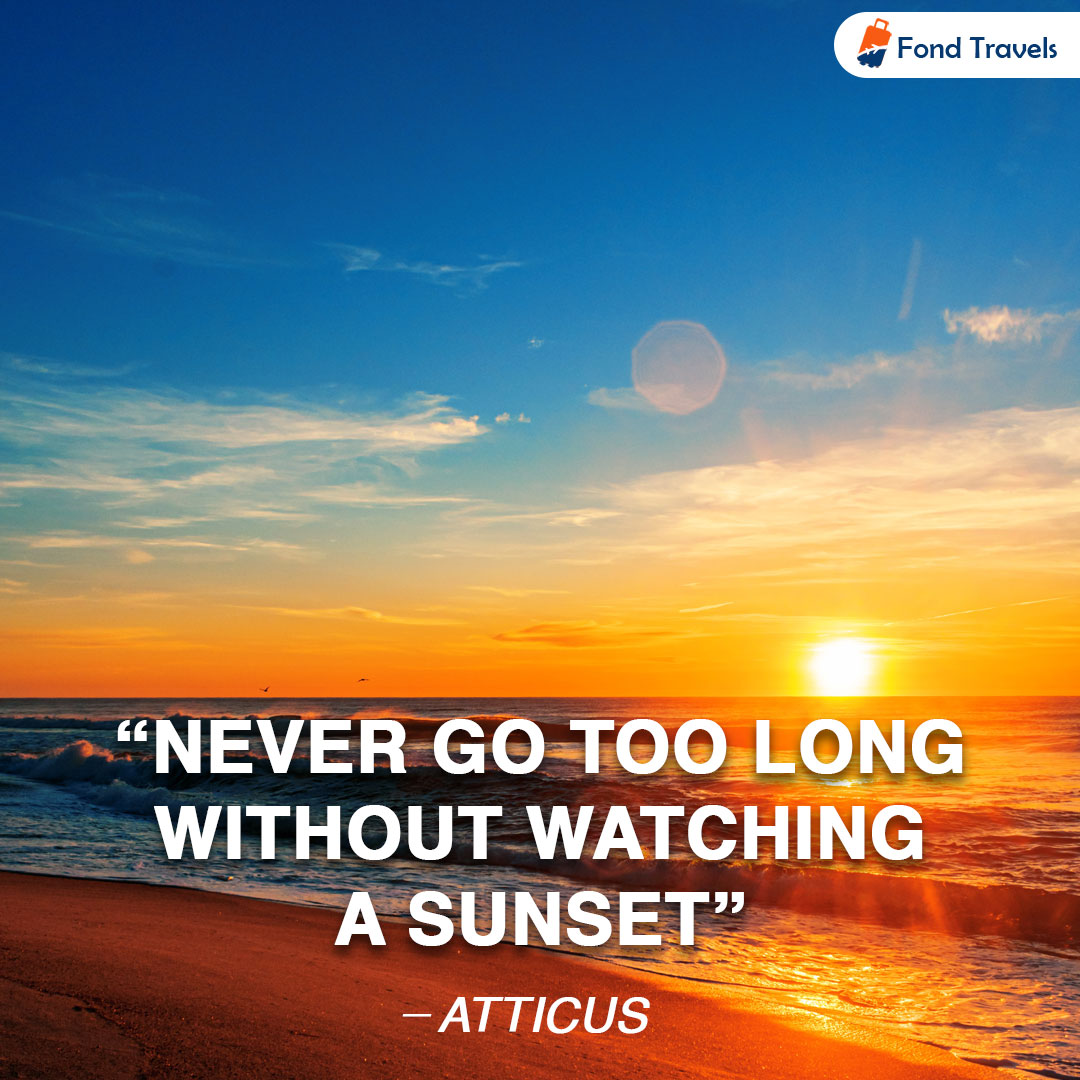 FondTravels's tweet photo. Sunsets are the daily reminder that life is beautiful 🌞🎉
#fondtravels #travelquotes #travelquotestoliveby #travelquotesofficial #travelquoteoftheday #flight #flights #travel #explore https://t.co/2shnlNxVQH