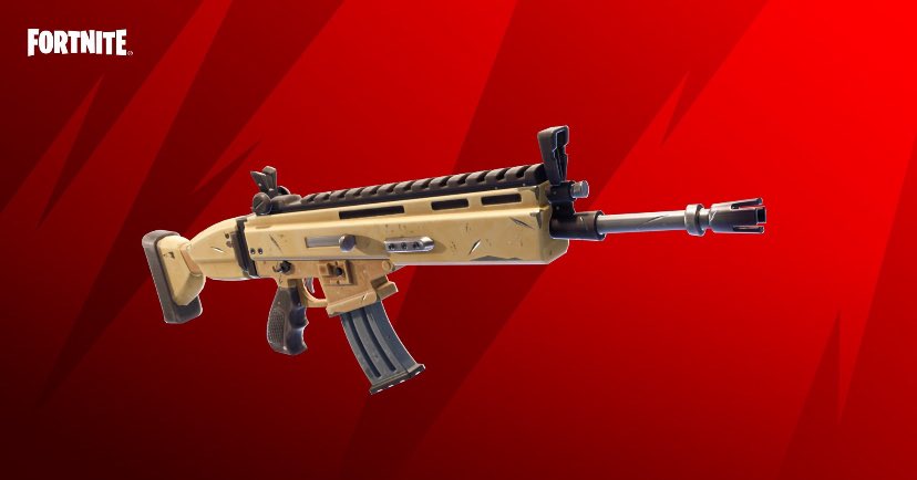 SERGamerzs's tweet photo. Confirmed #FortniteChapter1 #FortniteOG #fortnite #FortniteLeaks #FortniteNews 
• 
loot pool (so far):
Scar
Assault Rifle
Pump Shotgun
Light Machine Gun
Chug Splash
Mounted Turret
Shopping Cart
X-4 Stormwing
Baller
АТК https://t.co/tVXWXtsYsO
