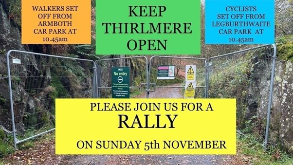 Rally Against Thirlmere Closure
Sunday 5 November - protest against the ongoing closure of Thirlmere West Rd to all walkers, cyclists &amp; motorists. This safe, enjoyable &amp; important route for locals &amp; visitors along Thirlmere, has been closed for 2 years.
change.org/p/keep-thirlme…