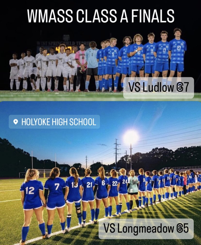 wshsterriers's tweet image. Good luck to our Girls and Boys Varsity Soccer teams competing in the WMass Class A Finals game tonight at Holyoke High School! Congratulations! Buy your tickets online and go support! #goterriers ⚽️🎟️