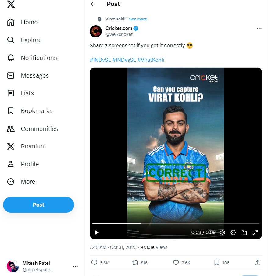 imeetspatel's tweet photo. @weRcricket https://t.co/8CzdiSDron