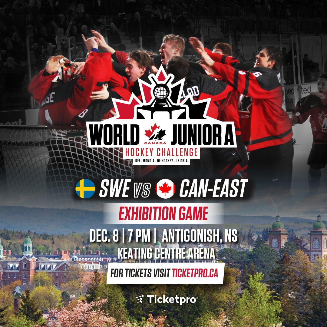 We're excited to announce we will be hosting a World Junior A Challenge Pre-Competition Game on December 8th. Tickets go on sale on November 7. Learn more: tprostfx.ticketpro.ca/en/pages/wja_s…
